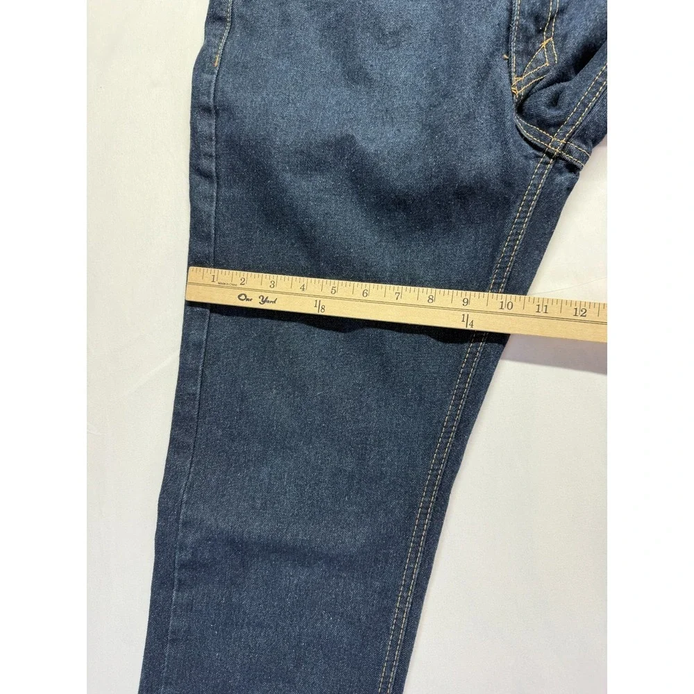 Vintage Genes 1891 Jeans Mens 32x31.5 Blue Dark Wash Denim Slim Fit Straight Leg